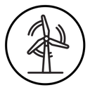 Wind turbine icon