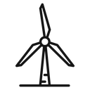 Wind turbine icon