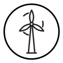 Wind turbine icon