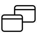Window Restore Overlapping Panes icon