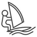 Windsurfer On Wave icon