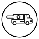 Wine delivery Black Outline icon