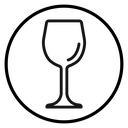 Wine glass icon