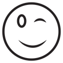 Winking eye icon