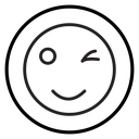 Winking eye icon