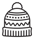 Winter hat icon