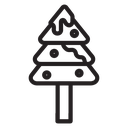 Winter tree icon