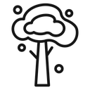 Winter tree icon