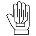 Wired gloves icon