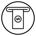Withdraw Money in ATM icon