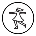 Woman dancing icon
