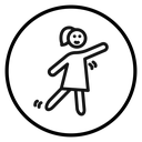 Woman dancing icon