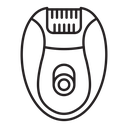 Woman electric epilator icon