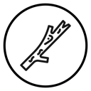 Wood branch icon