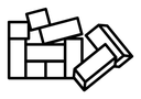 Wooden block icon