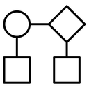 Workflow Flowchart Diagram icon