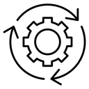 Workflow Process Gear Cycle icon