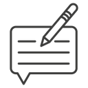 Write comment icon