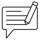 Writing feedback icon