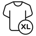XL Shirt Size icon