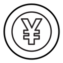 Yen sign icon