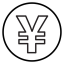 Yen sign icon
