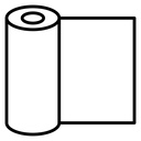 Yoga mat Black Outline icon