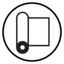 Yoga Mat Rolled Circle icon