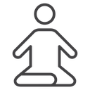 Yoga posture icon