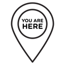 You are here pointer icon