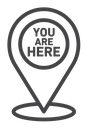 You are Here Pointer icon