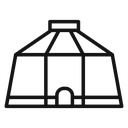 Yurt Black Outline icon