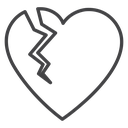 Zigzag Broken Heart icon