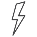 Zigzag Lightning Bolt icon