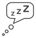 Zzz Black Outline icon