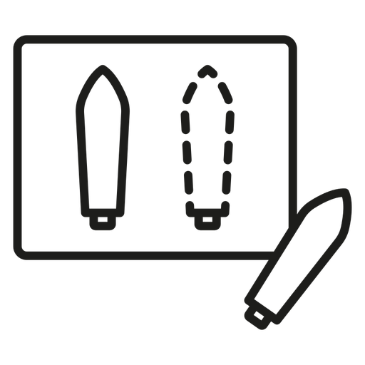 Suppository Blister Pack black outline icon