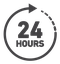 24 Hour time icon