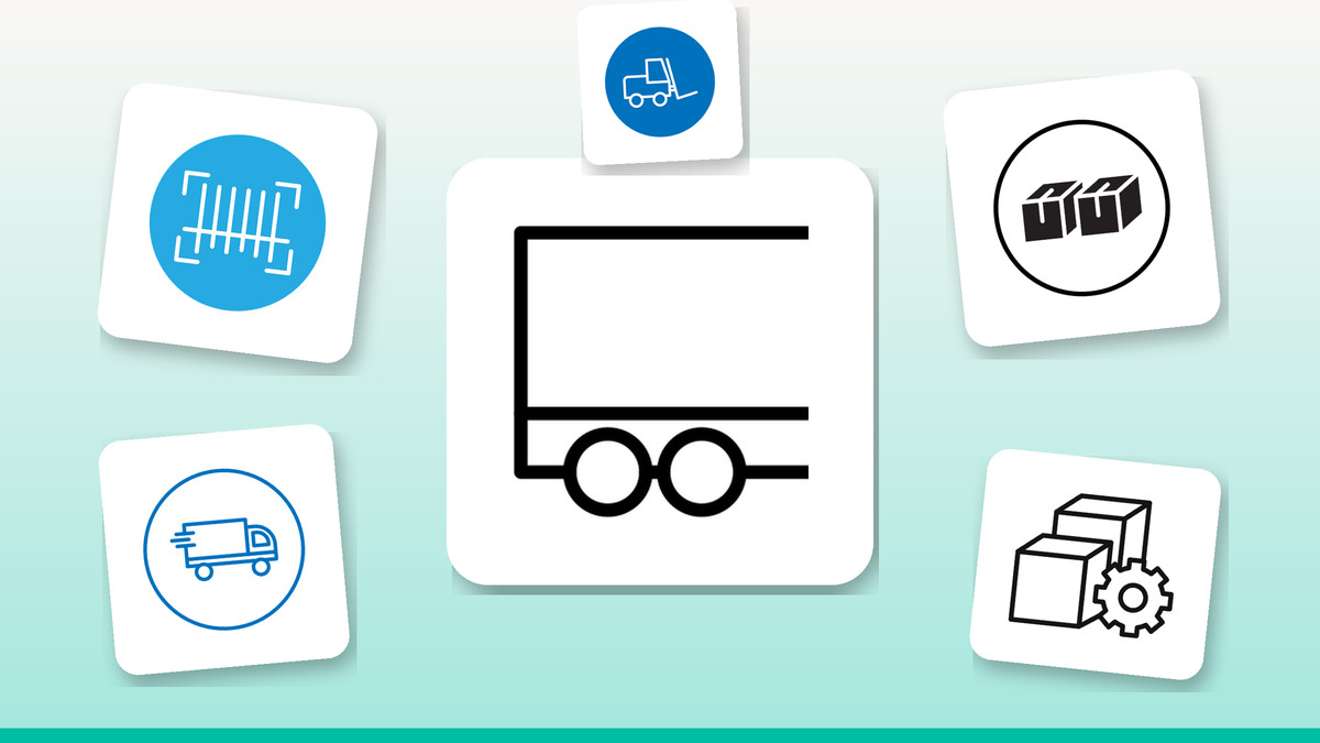 Collage of Infyicon logistics icons