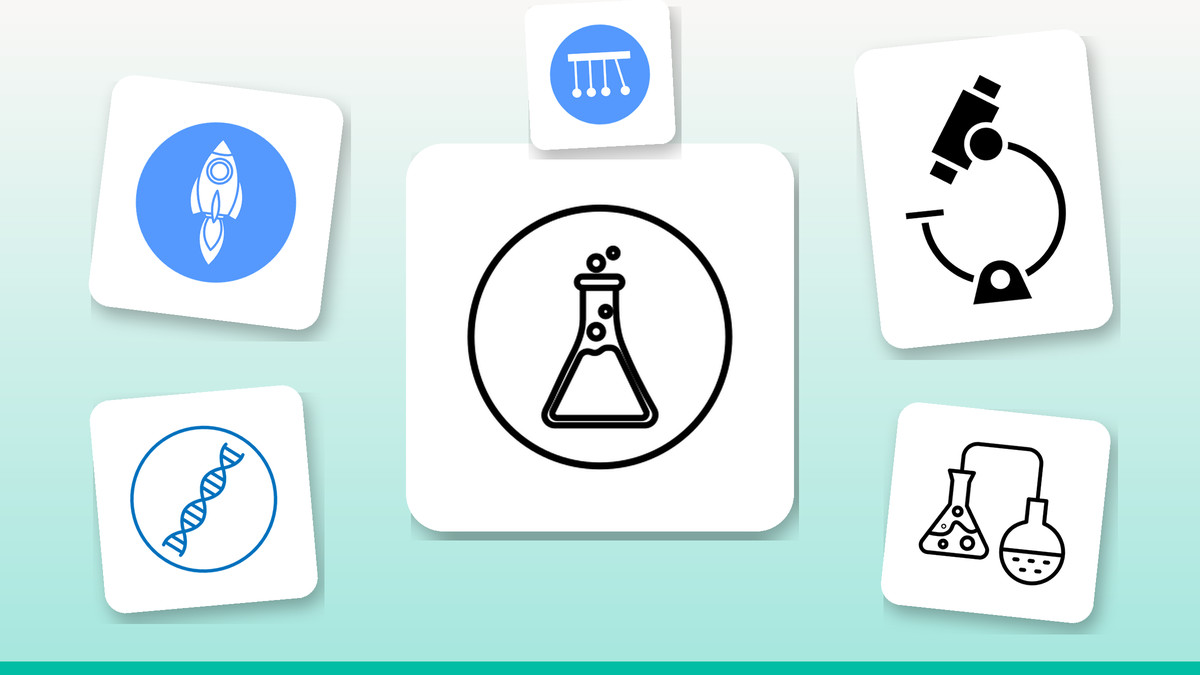 Collage of Infyicon science icons
